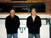 Morris (l) and Henry Thalen and their families have expanded the VJV chain of markets.