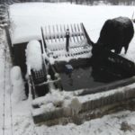A continuous flow system is used to avoid freeze-ups in winter.
