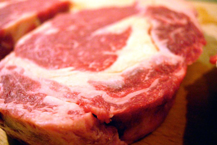 raw beef steak