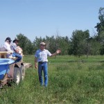 This year’s pasture walk took in everything from bale grazing to waterers and natural gopher control.