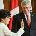 Stephen Harper and South Korea's President Park Geun-hye