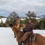 Erika Fossen, (front) and Erika Strande use their blog to explain the reality of a rancher’s life.