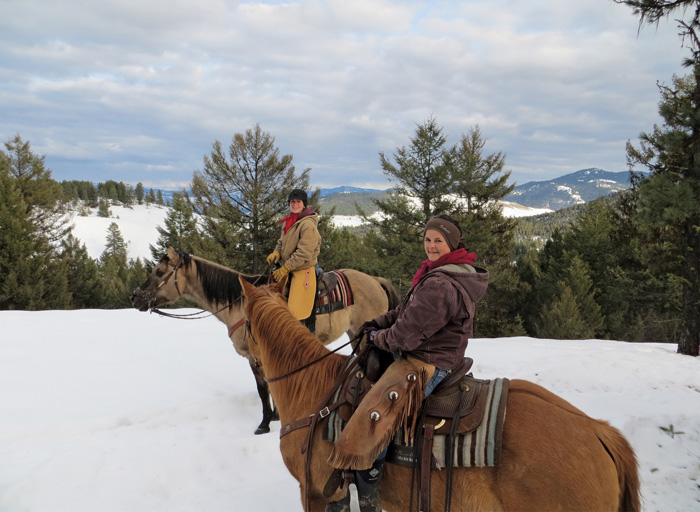 two women on horseback