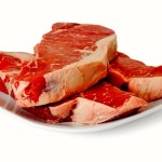 Raw Beef Steaks on a Plate