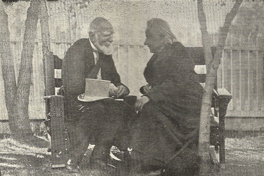 vintage newspaper photo