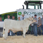 Rollin Acres Zip 12B by SCF You Betcha 94Y was Grand Champion Charolais Bull and Supreme Champion Overall Breeds at the Barrie, Ont. fair, reports the Charolais Banner. Owned by Rollin Acres Charolais, Shelburne and Gold-Bar Livestock, Victoria Harbour this win qualifies the bull for the Agribition Supreme Show in November.