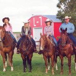 The Ross family on the L-7 Ranch.
