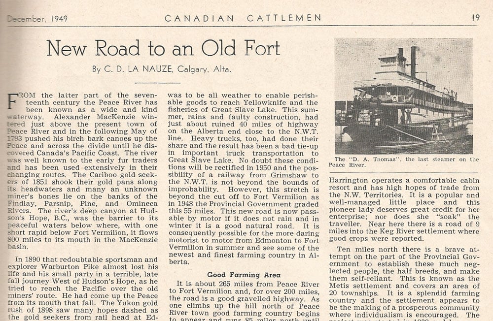 History: New Road to an Old Fort