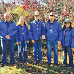 (L-r) chaperon Sid Livingstone, Halley Adams, Colby Evans, MacArthur Kowalchuk, and Riley Sharp.
