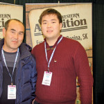 Shokhan Mussabalin and his son, Dualet Ualikhanov.