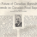 History: The future of Canadian agriculture depends on Canada’s food exports
