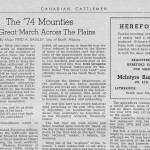 History: The ’74 Mounties: The Great March Across the Plains – Part 1