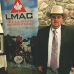 Ryan Hurlburt, auctioneer with Saskatoon Livestock Sales, won the 2016 LMAC champion auctioneer of the year.