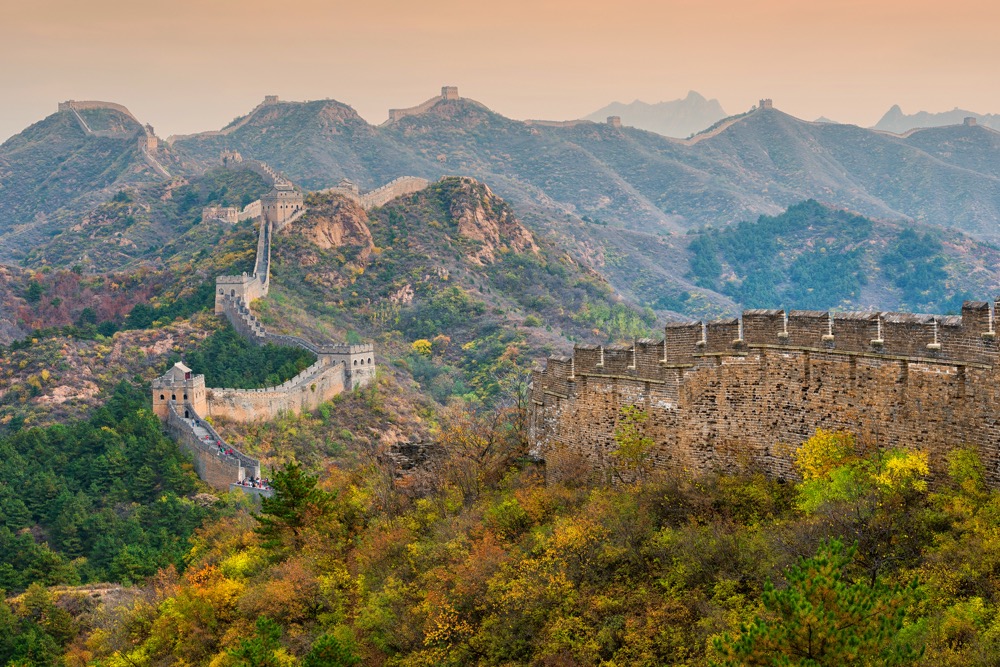 Section of the Great Wall of China