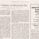 History: Early History of Medicine Hat