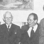 Old-time Alberta cattlemen: (l-r) Lem Sexsmith, Billy Henry, John Fisher (CBC) and E.A. Cartwright.