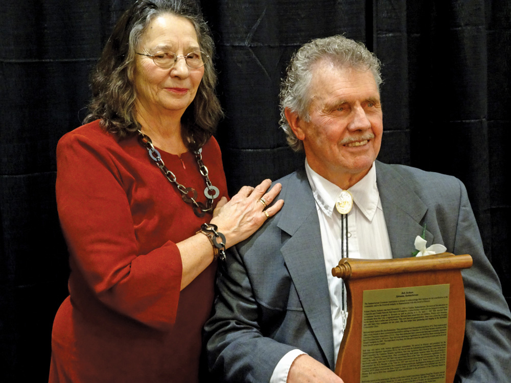 Bob and Janet Jackson, BoJan Enterprises, Sylvania, Sask., have spent 40-plus years contributing to the promotion of the Charolais breed in Canada. He is currently the field man for the Saskatchewan Charolais Association and has been a director and president of the association as well as a director and executive member of the Canadian Charolais Association. Bob has served on several Agribition committees as a director and as barn boss for 10 years, while Janet managed the Charolais General Store. He spent 18 years on Farm Credit’s appeal board, 15 years on the Sylvania school board, and 30 years as councillor for the RM of Tisdale, 10 of those as reeve, while Janet completed a 23-year career in nursing.