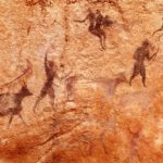 A cave painting in Algiers.