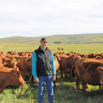 Gerald Vandervalk has been using genetic data plus physical traits to select breeding stock for his BeefBooster herd for more than 30 years.