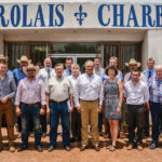Charolais international delegates. Back row (l to r): Kamil Malat, Czech Republic; Manuel Garza, Mexico; Colin Rex, Australia; Ben Harman, United Kingdom; Roberto Leal Gonzalez, Mexico; Peter Phythian, United Kingdom; Helge By, Canada; Mike Elder, Canada; David Hobbs, United States. Front row (l to r): Nevan McKieran, Ireland; Juan Domingo Sandoval Valladares, Guatemala; Dr. Moises Montaño, Mexico; Cesar S. Cantú, Mexico; Luis Enrique Villaseñor Guitiérrez (president), Mexico; Candace By (secretary), Canada; Clément Perrodin (treasurer), France; and Kevin Maguire, Ireland.