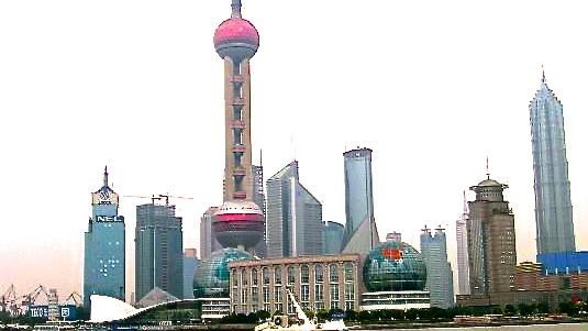 Shanghai, from the Huangpu River near the Oriental Pearl tower. (CIA.gov)

