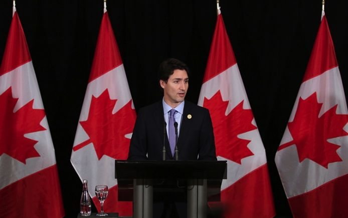 Prime Minister Justin Trudeau, shown here Nov. 16 in Turkey, said Canada would “rather not” launch trade retaliation against the U.S., but will do so to “stand up for our farmers.” (Adam Scotti photo courtesy PMO)
