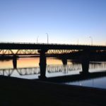 The Diefenbaker Bridge over the North Saskatchewan River in Prince Albert, Sask. Photo: Carolyn Carleton / Wikimedia Commons