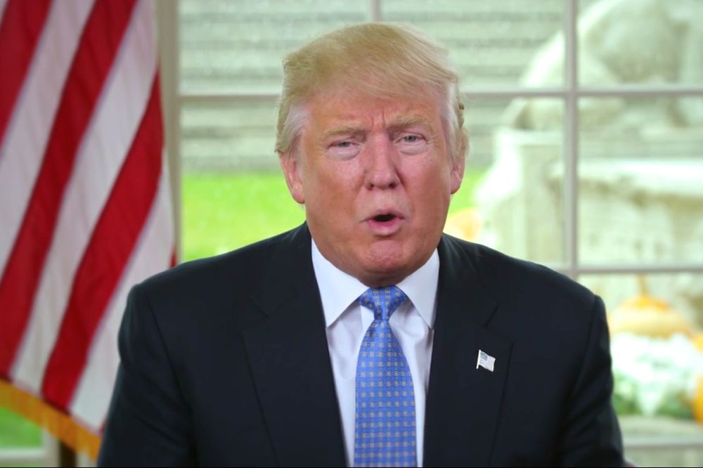 U.S. President-elect Donald Trump, in a video released Monday, pledges to serve notice in January of the United States’ withdrawal from the Trans-Pacific Partnership. (YouTube)
