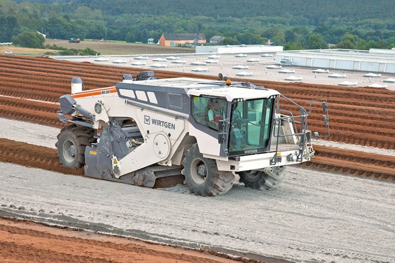 Deere and Co. plans to pay about US$4.9 billion for German manufacturer Wirtgen Group, whose WR250 soil stabilizer is shown here. (Wirtgen.de)
