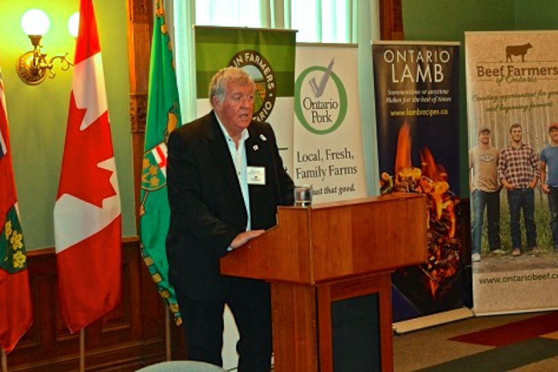 Bob Gordanier, shown here speaking at Queen’s Park in 2015 in his role as OASC chair, is now a provincial Liberal candidate. (OASC.ca)
