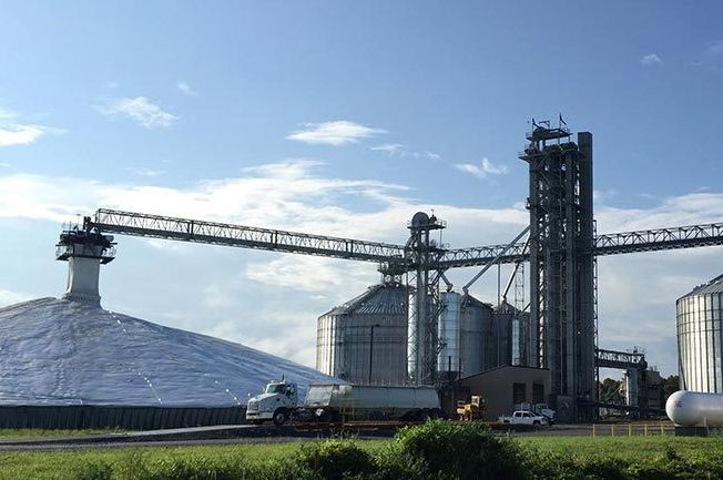 Lansing Trade Group’s elevator at Delhi, Louisiana, about 220 km east of Shreveport. (LansingTradeGroup.com)
