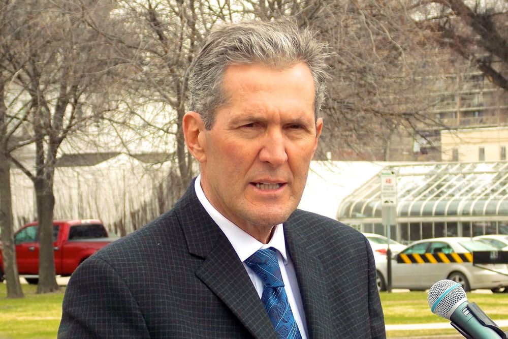 Manitoba Premier Brian Pallister, shown here in April 2016. (Dave Bedard photo)
