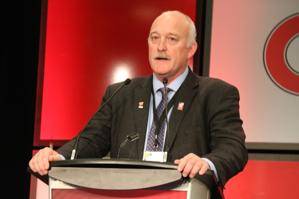 Keith Currie was acclaimed to a second term as OFA president at the organization’s annual meeting Nov. 20-21 in Toronto. (John Greig photo)

