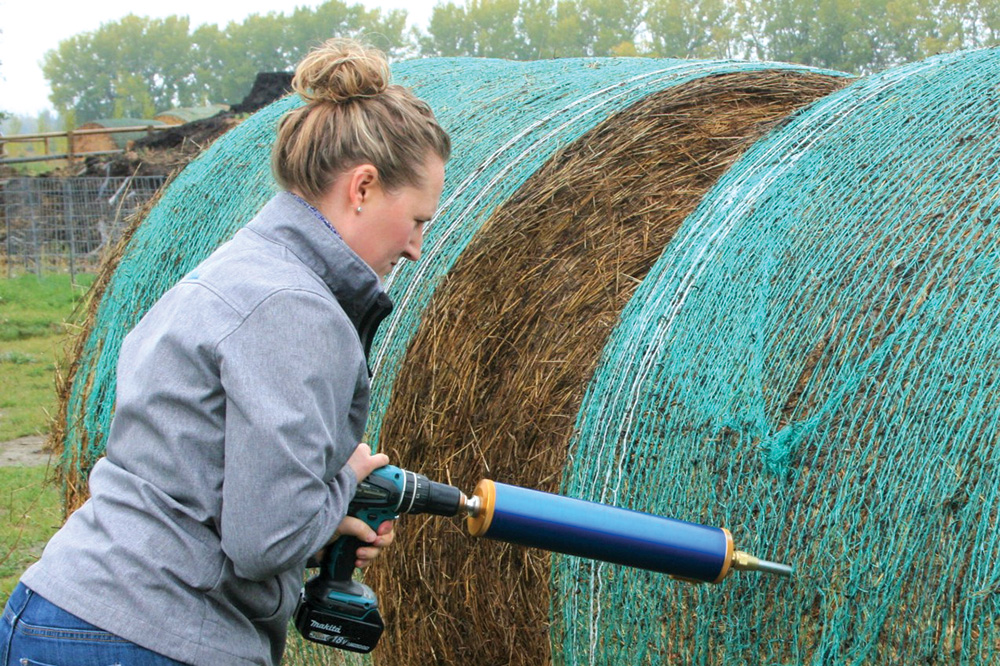 Testing forage generally requires a minimum of 10 to 15 samples to get an accurate representation.
