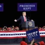 U.S. President Donald Trump speaks at the Make America Great Again campaign rally in Topeka, Kansas, U.S. October 6, 2018. REUTERS/Yuri Gripas