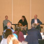 Jeffrey Fitzpatrick-Stilwell from McDonald’s Canada, Jennifer Lambert of Loblaws, Carl Dean of Cactus Club Restaurants and Heather Tansey of Cargill with moderator Crystal Mackay of the Centre for Food Integrity brought their message on selling sustainable beef to the Roundtable annual meeting in Calgary.