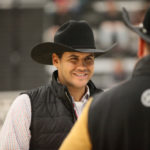 Rafael Ramírez González judges the President’s Classic Show during Canadian Western Agribition in 2018.