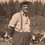 Les Gilmore and herd in Peavine Valley.