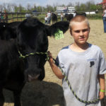 Tucker Toner with his steer Unspeakable.
