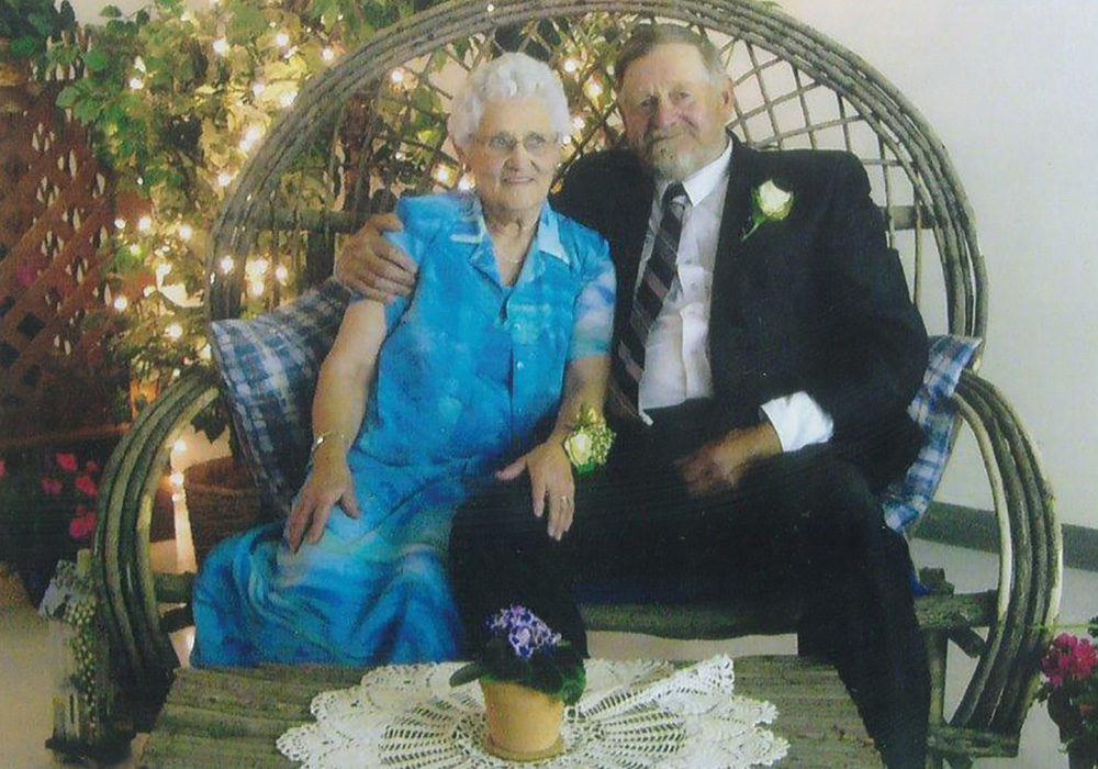 Ernie and Irma on their 50th wedding anniversary.
