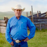 Stephen Hughes on his Longview ranch while filming a McDonald’s commercial about beef sustainability.
