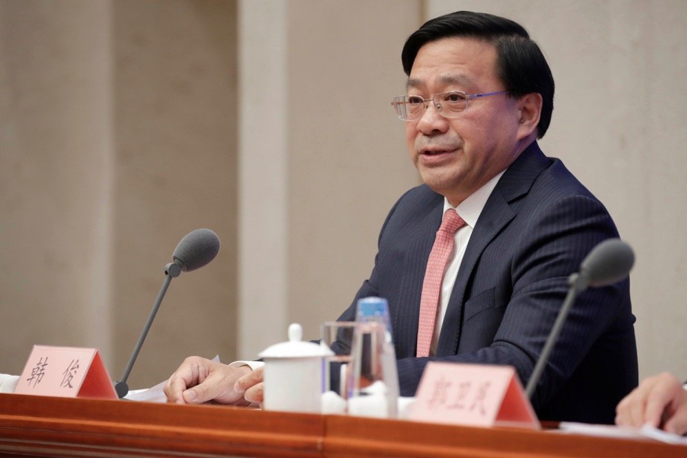 Han Jun, China’s vice-minister of agriculture and rural affairs, attends a news conference on the state of trade negotiations with U.S. in Beijing on Dec. 13, 2019. (Photo: Reuters/Jason Lee)
