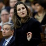 File photo of Deputy Prime Minister Chrystia Freeland in the House of Commons in Ottawa on March 9, 2020. (Photo: Reuters/Blair Gable)