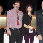From left: Mike and Terrie Fleury, Wes and Kim Olynyk, and Don and Doris Perrin.