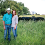 Brett McRae and his wife Chantel on the farm in southwestern Manitoba.