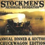 A snapshot of the poster for the Stockmen's Memorial Foundation annual dinner and auction.