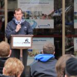 Trent Wotherspoon, shown here speaking in Regina in 2012, is the provincial NDP’s new critic for agriculture and Saskatchewan Crop Insurance. (TrentWotherspoon.com)
