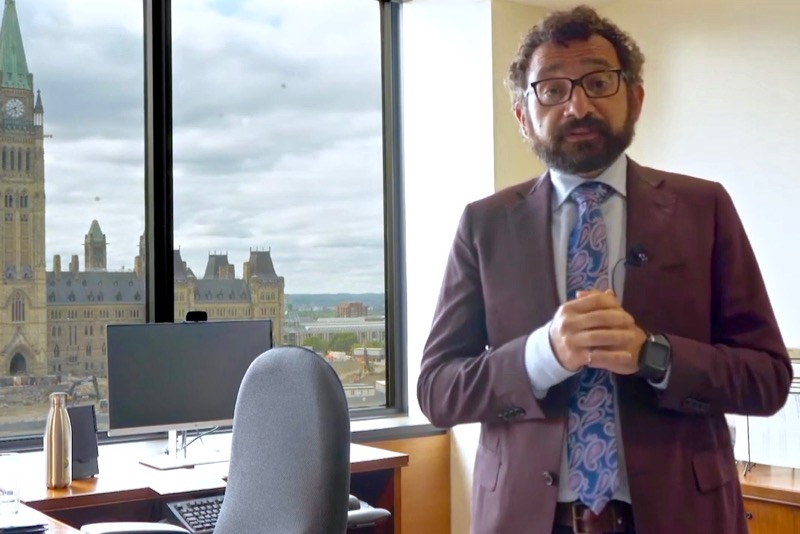 Mississauga MP Omar Alghabra is Canada’s new federal transport minister. (Omar Alghabra video screengrab via YouTube)
