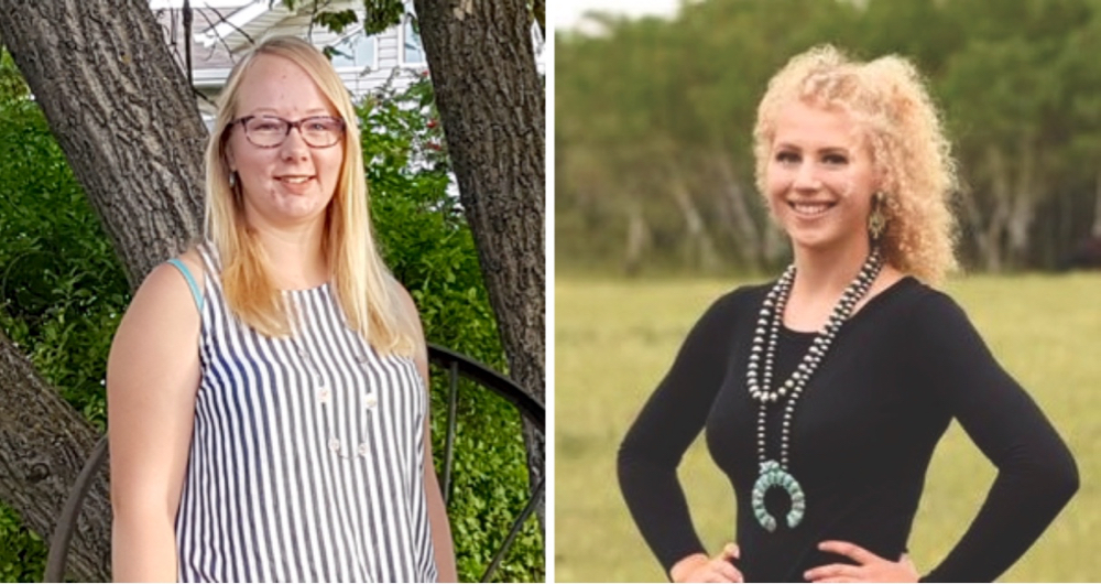 Brooke Van De Voorde (l) and Jessica Davey (r).