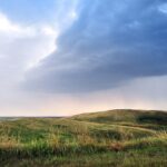 Storm clouds over Missouri Coteau.